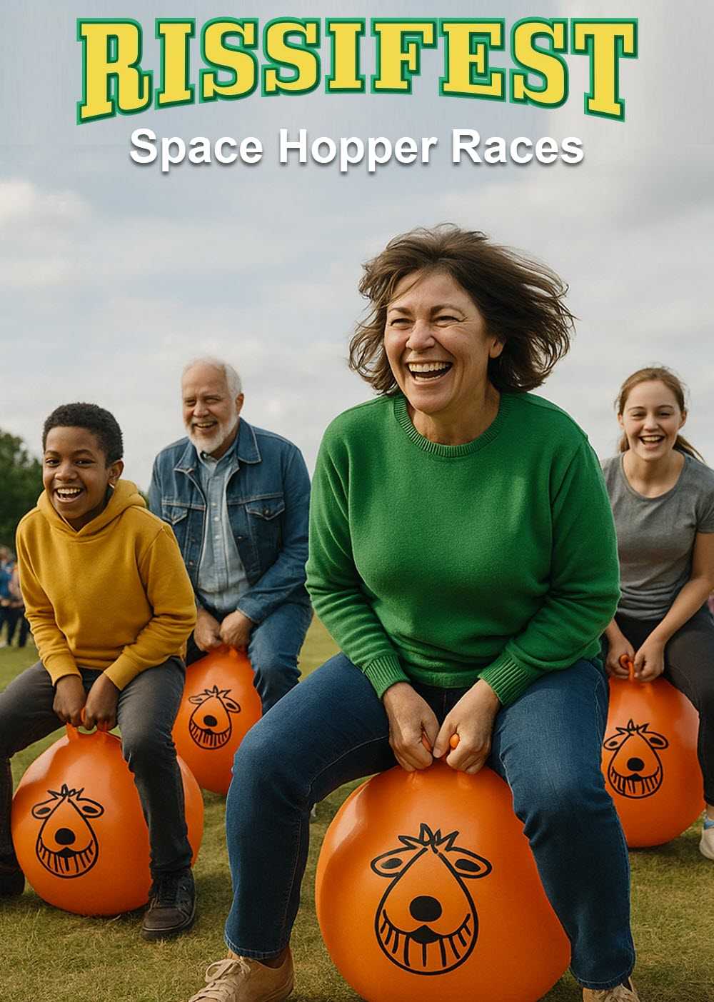 Space hopper race